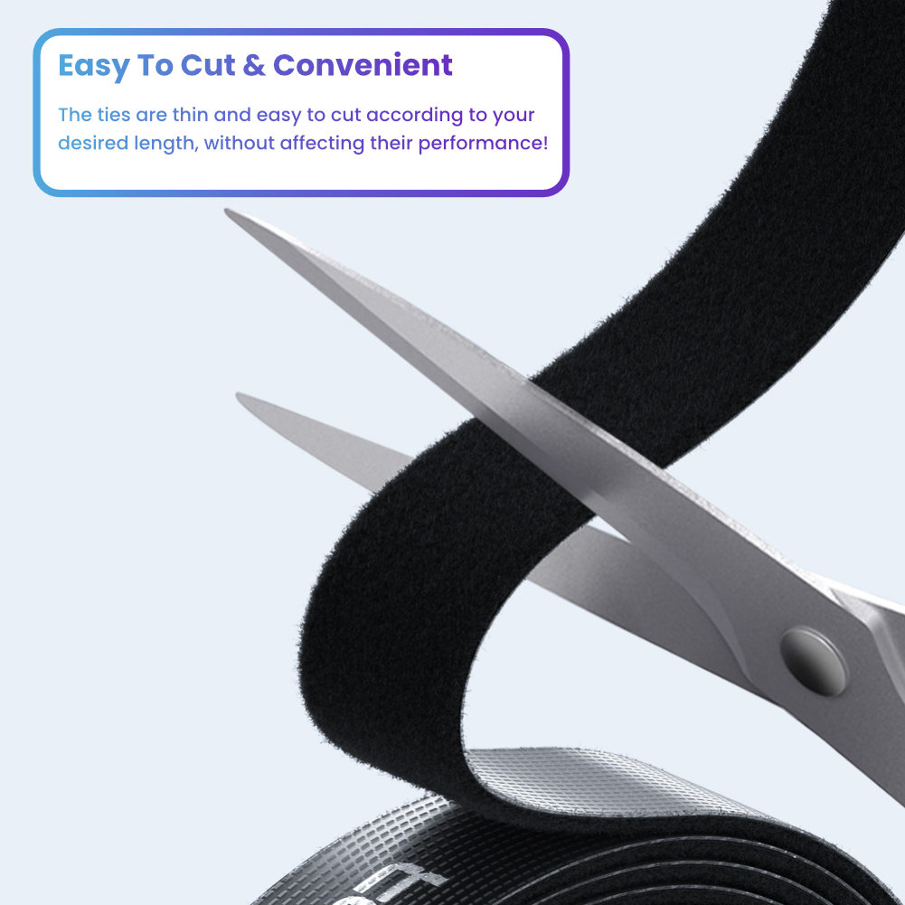 TOOCKI Data Cable Velcro Ties