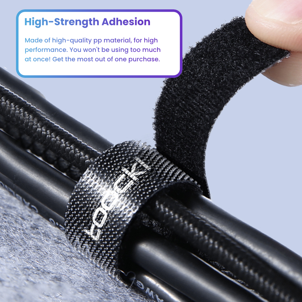 TOOCKI Data Cable Velcro Ties