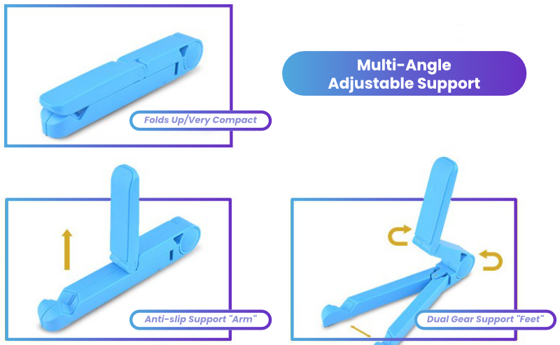 Functional Folding Phone & Tablet Stand