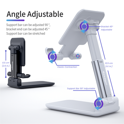 LAZY Adjustable Foldable Phone and Tablet Stand