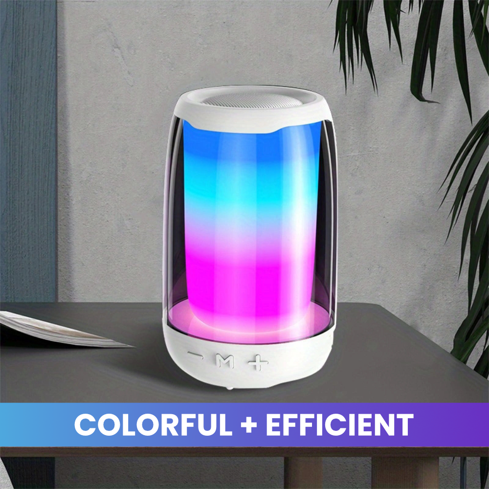 MUTLICOLOR Bluetooth Speaker with LED Ambiance & FM Tuner