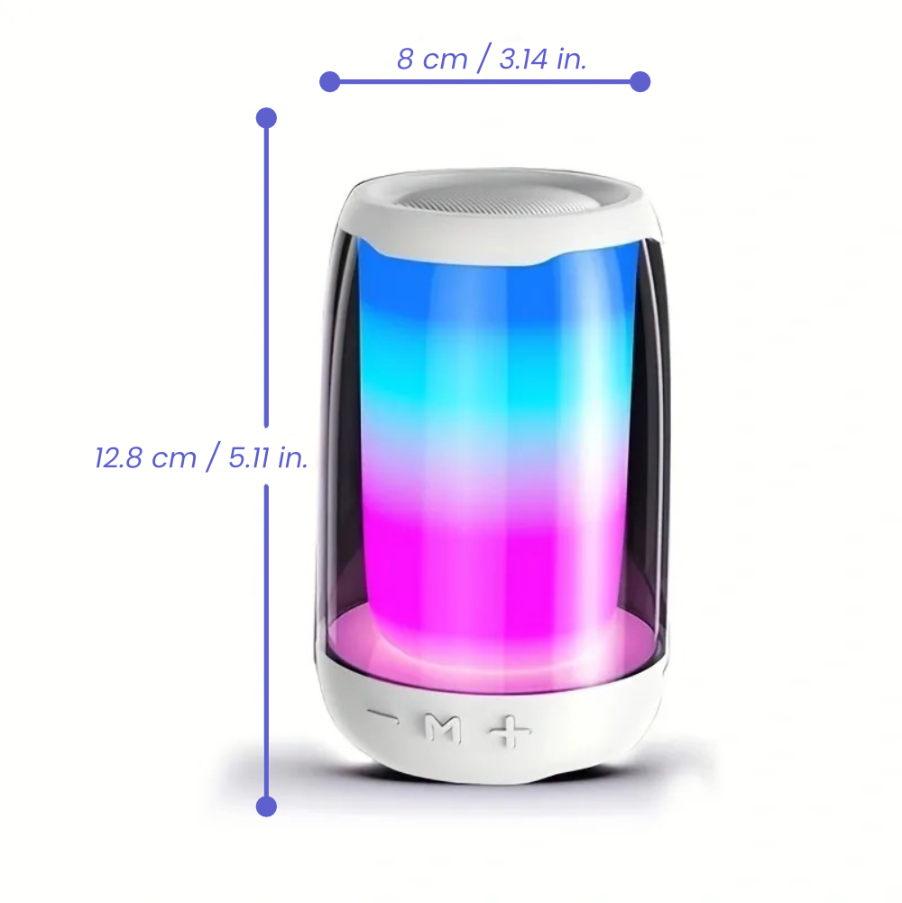 MUTLICOLOR Bluetooth Speaker with LED Ambiance & FM Tuner