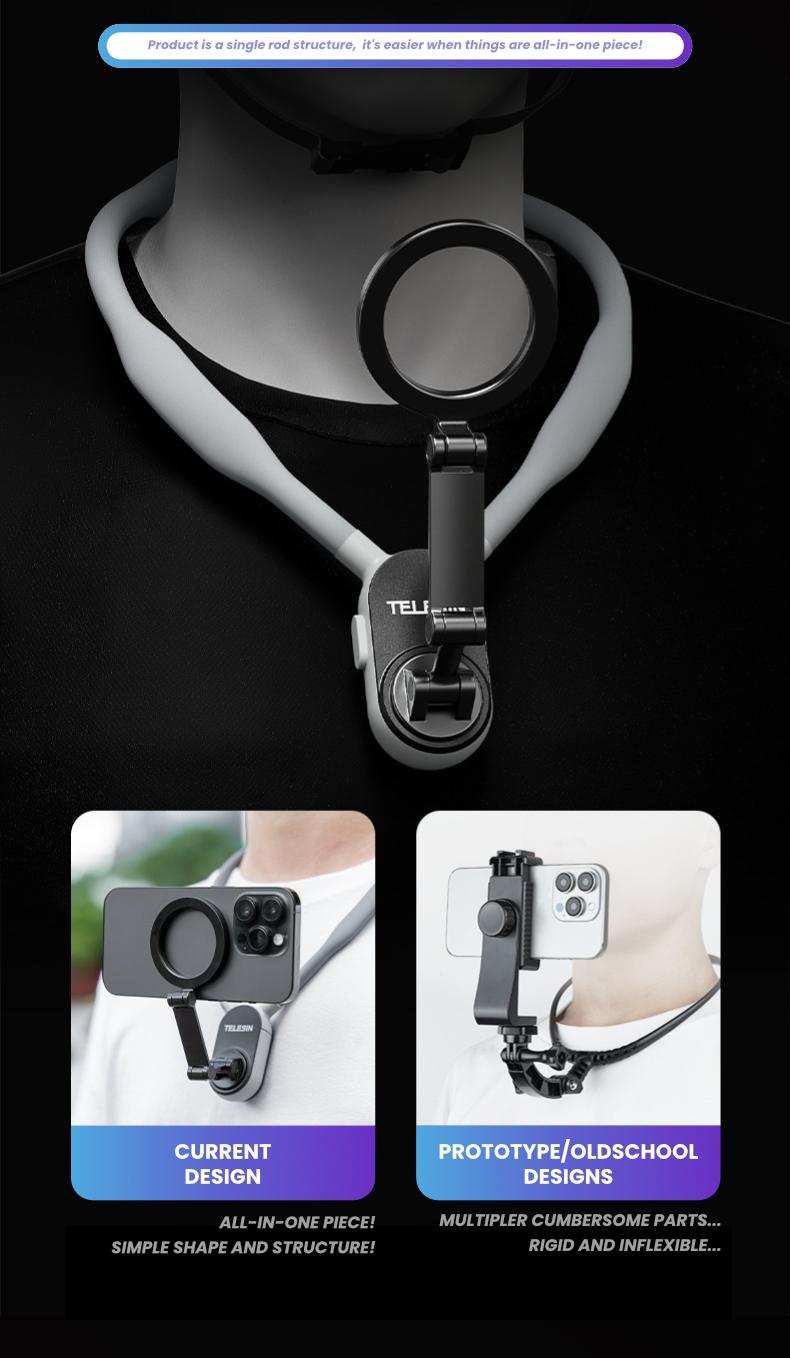 TELESIN Magnetic Phone Stand & Carrier